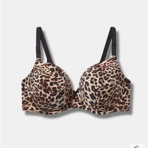 Torrid Perfect T-Shirt Back Smoothing Bra Leopard 42DDD /42F NWT